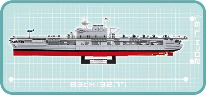 COBI 4815 II WW USS Enterprise CV-6, 1:300, 2510 k