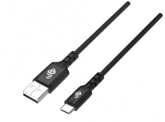 Kabel USB-USB C 1,5 m silikonový černý
