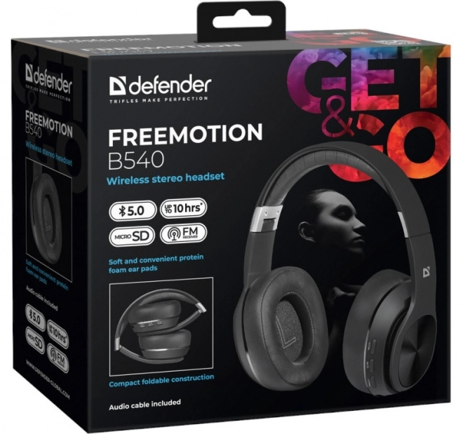 Bezdrátová sluchátka Freemotion B540 černá