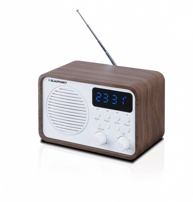 Přenosné rádio FM PLL Bluetooth SD/USB/AUX/Clock/Alarm s baterií
