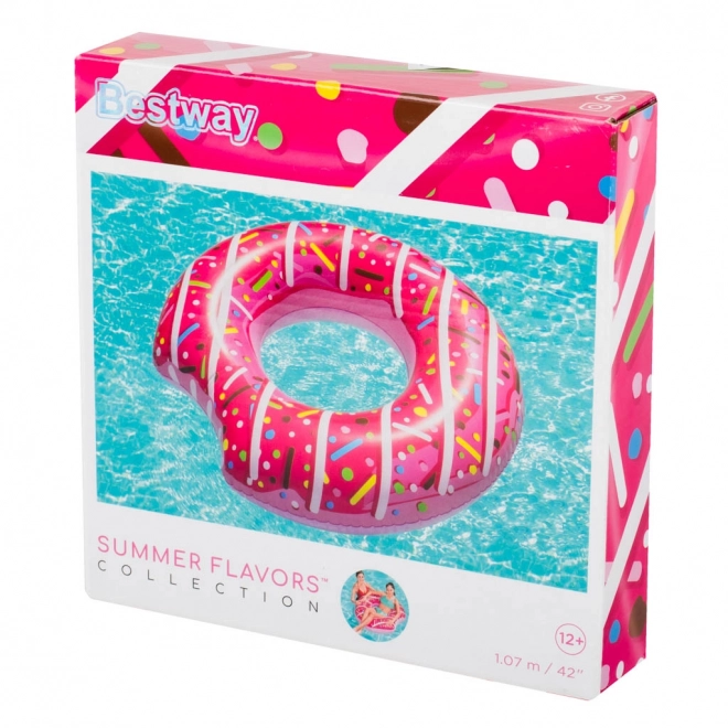 Bestway velké nafukovací kolo Hnědý donut 107cm – Růžové