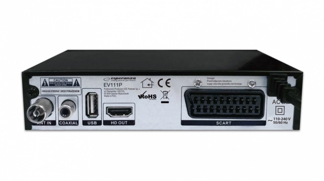 Dekodér DVB-T2 H.265/HEVC Esperanza