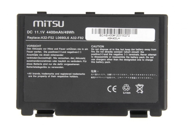 Baterie pro Asus notebooky 4400 mAh 11.1V