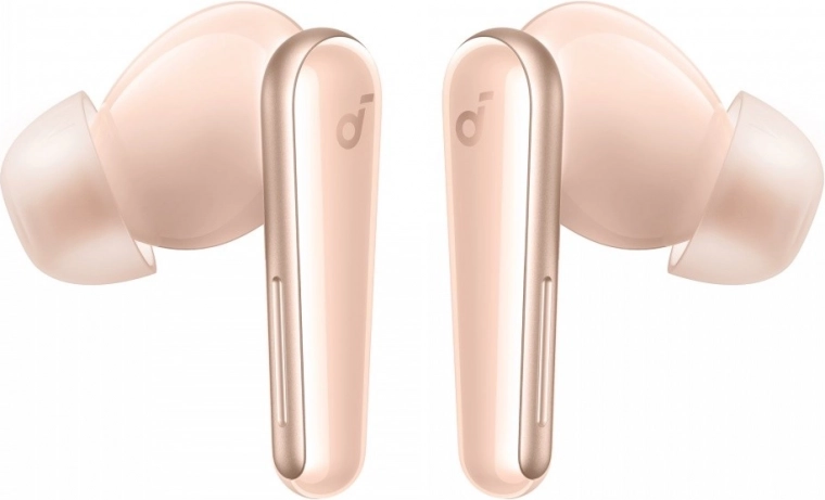 Elegantní design těchto růžových bezdrátových sluchátek