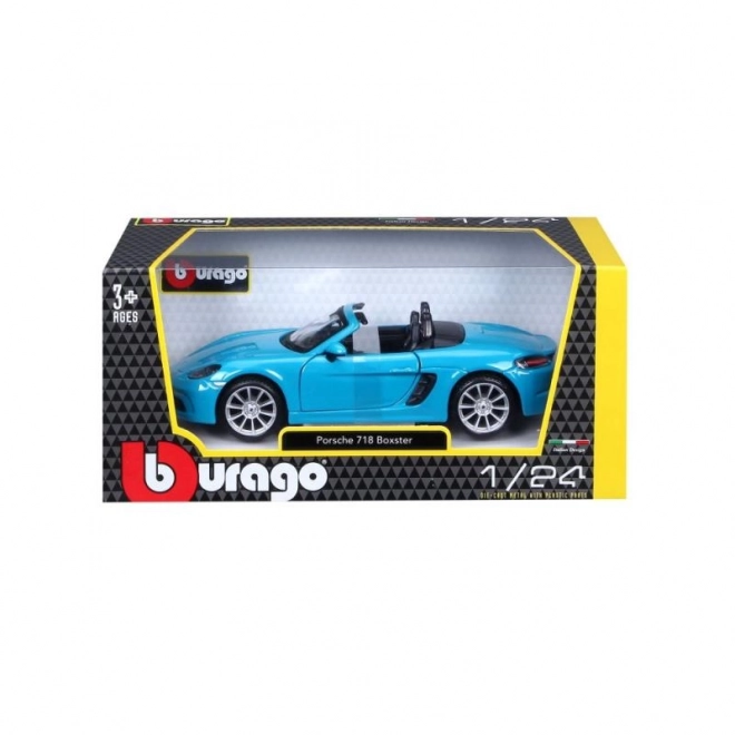 Bburago 1:24 Porsche 718 Boxster Blue