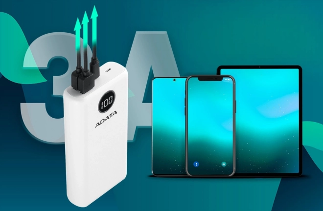 Powerbanka P20000QCD 20000mAh bílá QC/PD