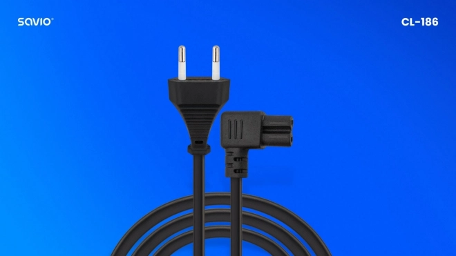 Napájecí kabel 2pin, C7 úhlový 5m, CL-186