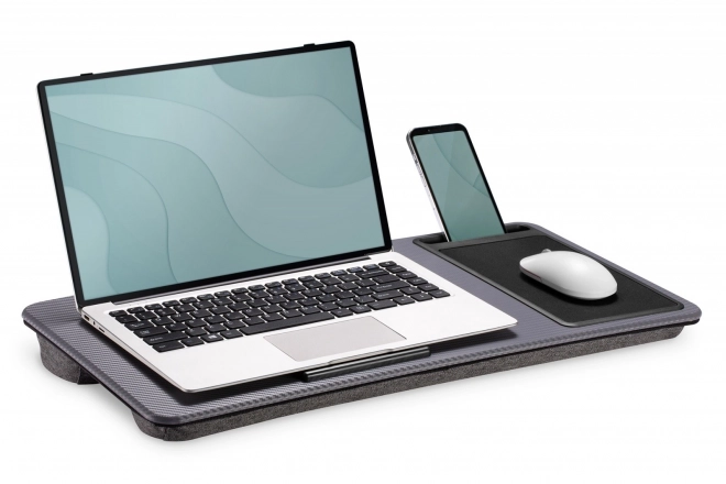 Stojan na notebook s podložkou pod myš a stojanem na smartphone