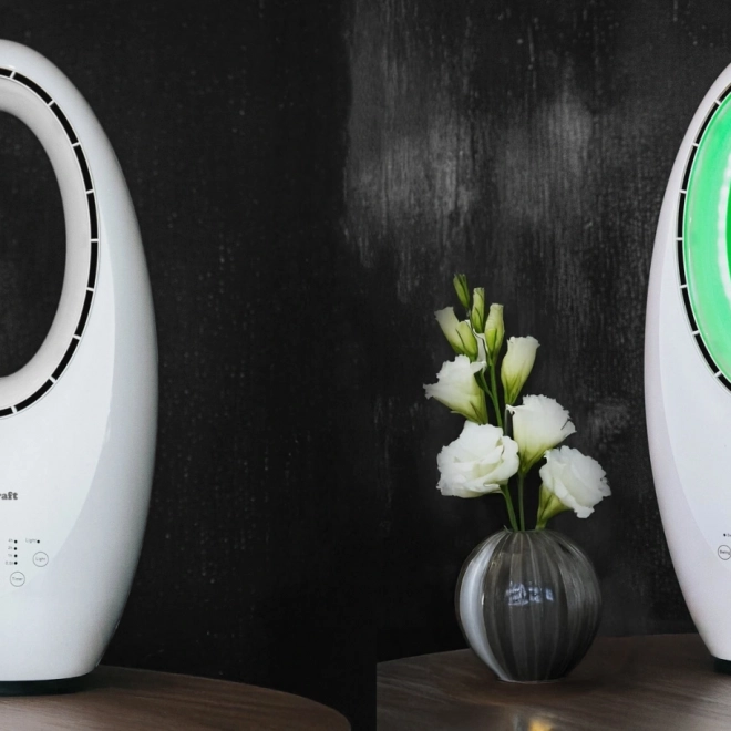 Stojanový ventilátor bez lopatek s LED osvětlením 60W