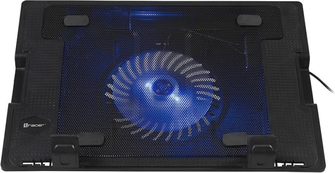 Chladicí podložka pod notebook TRACER Icestorm 12–17″ s modrým LED ventilátorem