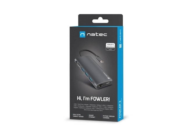 Multiportrální adaptér USB-C Natec Fowler 2 V2
