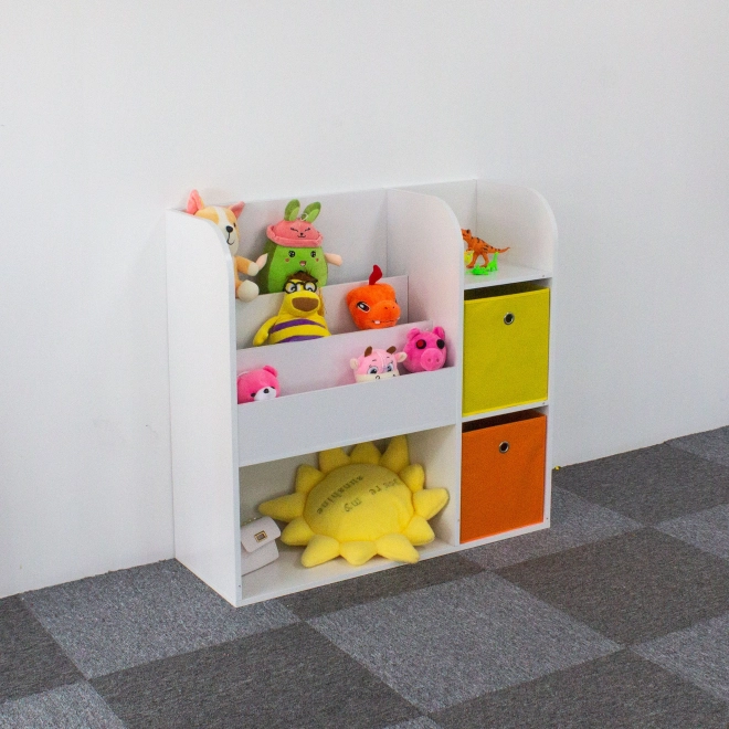 Dřevěný regál pro děti, dětská skříňka, přihrádky, organizér ECOTOYS