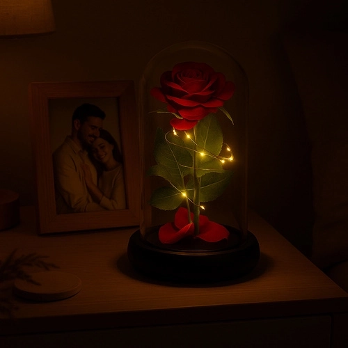 Svítící růže ve skle LED od RUHHY