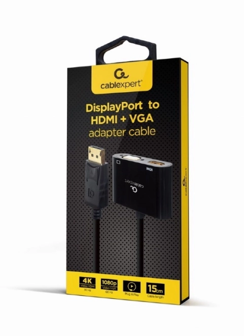 Adaptér DisplayPort na HDMI + VGA