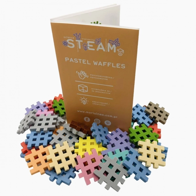 Kostky Waffle mini Pastelové