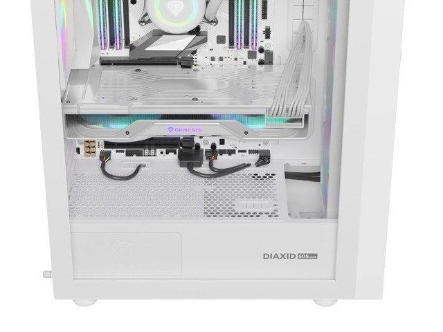 Genesis Diaxid 605 ARGB MIDI TOWER kryt USB-C Bílá