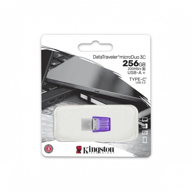 Dvojí konektor USB‑C a USB‑A