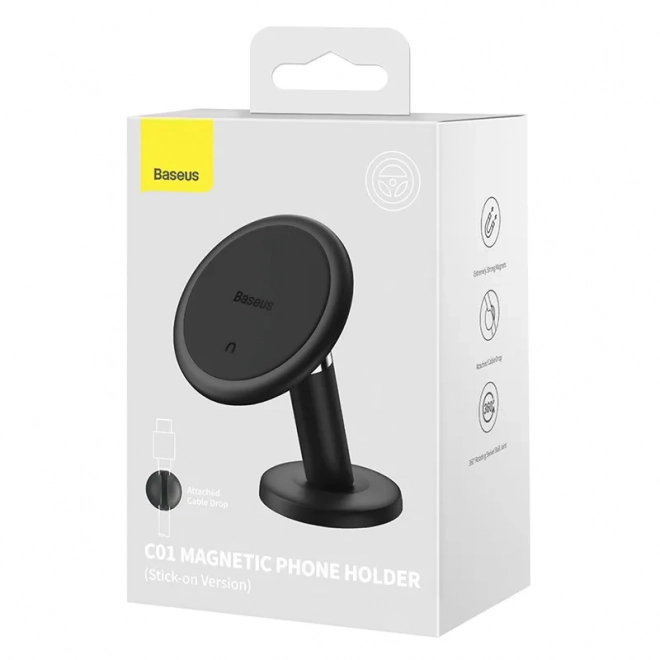 Magnetický držák do auta Baseus na palubní desku černý