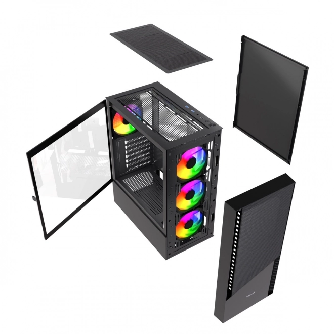 Midi věž Fornax 4300 ATX černá