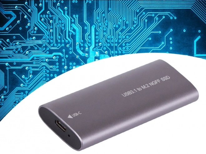Externí box pro m.2 sata (ngff) ssd, usb 3.1 type-c, 2230–2280