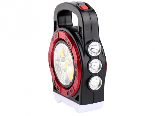 Solární přenosná LED svítilna s powerbankou
