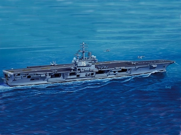Plastový model letadlové lodě USS Ronald Reagan
