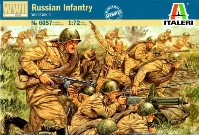 ruská pěchota 1:72 plastikový modelový set