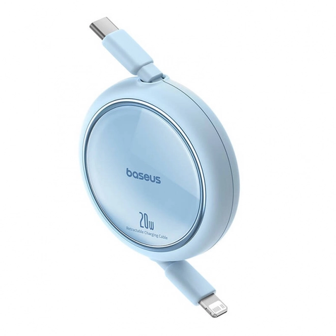 Kabel Baseus Free2Pull USB-C na Lightning 20W modrý