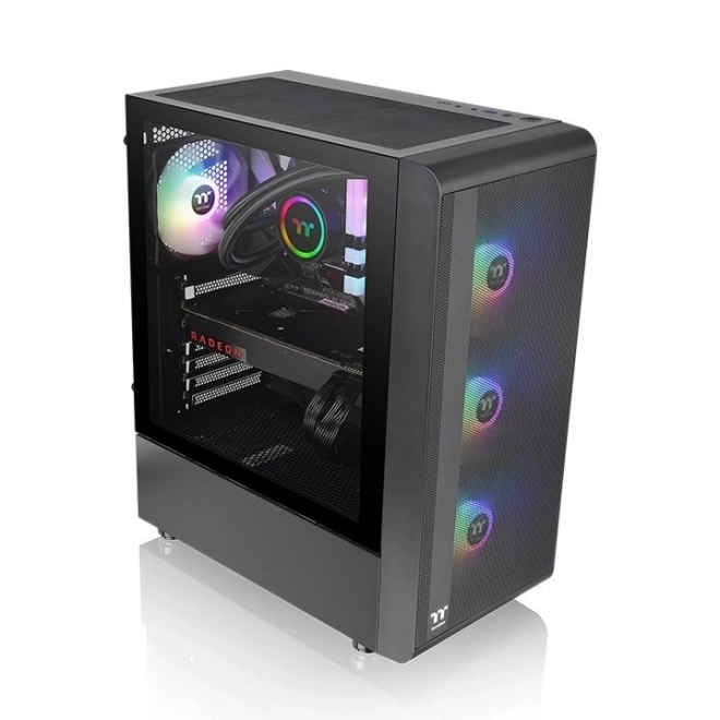 Počítačová skříň S200 s tvrzeným sklem a RGB osvětlením