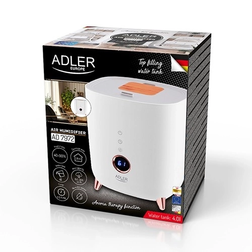 Ultrazvukový zvlhčovač Adler s LED displejem
