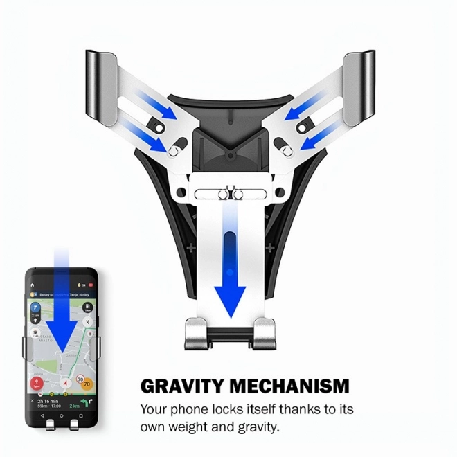 Gravitační držák do auta pro telefon 4,7 - 6,5 palce