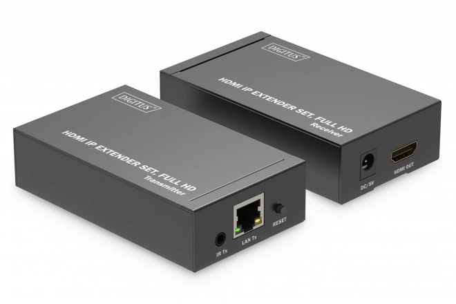HDMI 1080p 60Hz 120m extender/prodlužovač přes kroucenou dvojlinku Cat.6/6A/7/8 HDCP 1.3 IR, sada