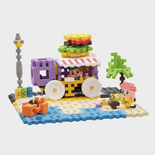 Konstrukční kostky Mini Waffle - Food Truck