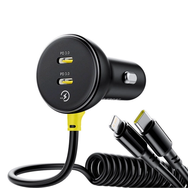 Autonabíječka Baseus USB-C s Lightning kabelem