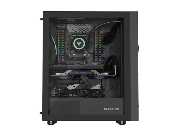 Genesis Diaxid 605F MIDI TOWER skříň USB-C černá
