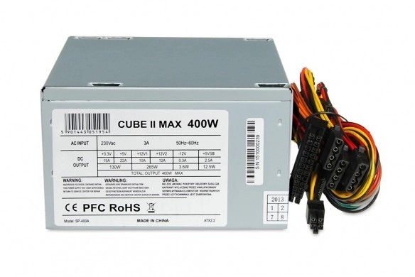 Napájecí zdroj 400 W CUBE II 12 CM FAN