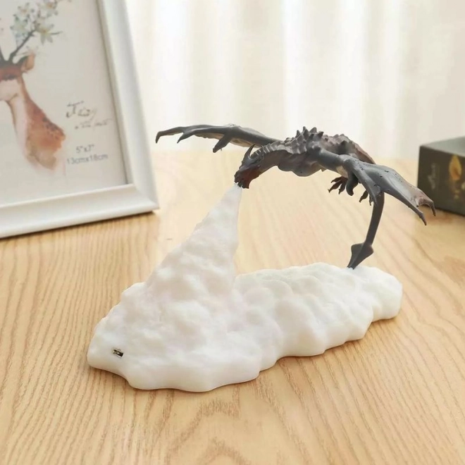 Dětská noční lampička drak chrlící oheň