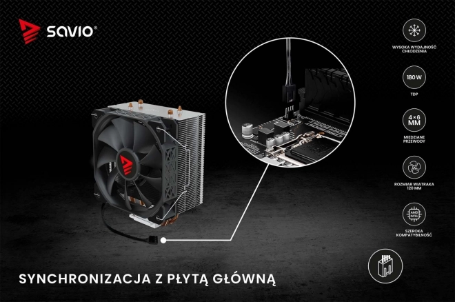 Chladič procesoru Savio Vortex X2