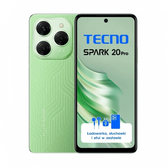 Spark 20 PRO KJ6 256+12 Zelený smartphone