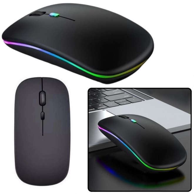 Bezdrátová ergonomická myš černá