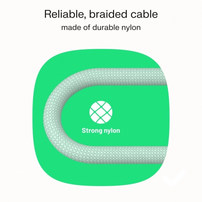Nylonový kabel USB-C PowerStream 100W černý 1,2m