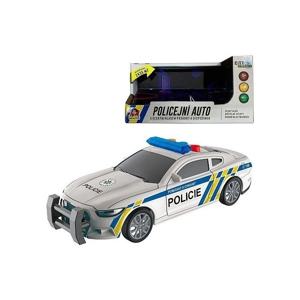 Policejní auto na setrvačník se světlem a zvukem