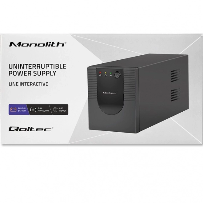 Záložní zdroj UPS Qoltec 1500VA 900W