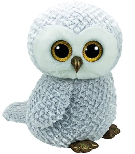 TY Beanie Boos Maskot sovička - bílá sova 42 cm