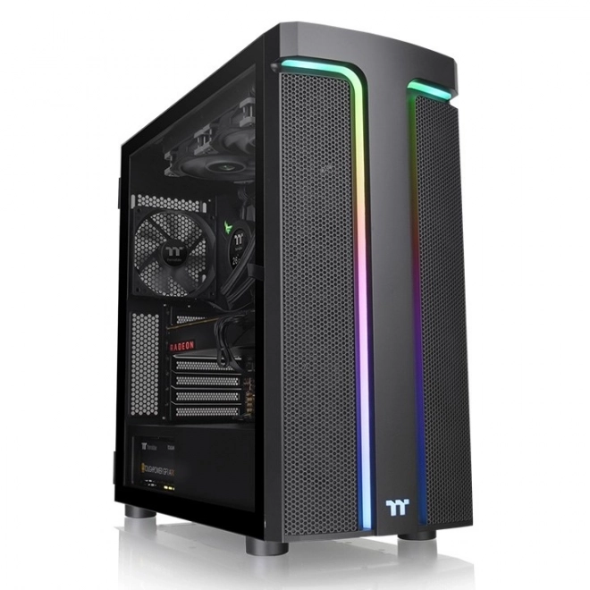 Elegantní počítačová skříň Thermaltake s tvrzeným sklem a ARGB podsvícením