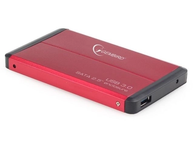 Externí pouzdro na HDD 2.5'' SATA USB 3.0 červené