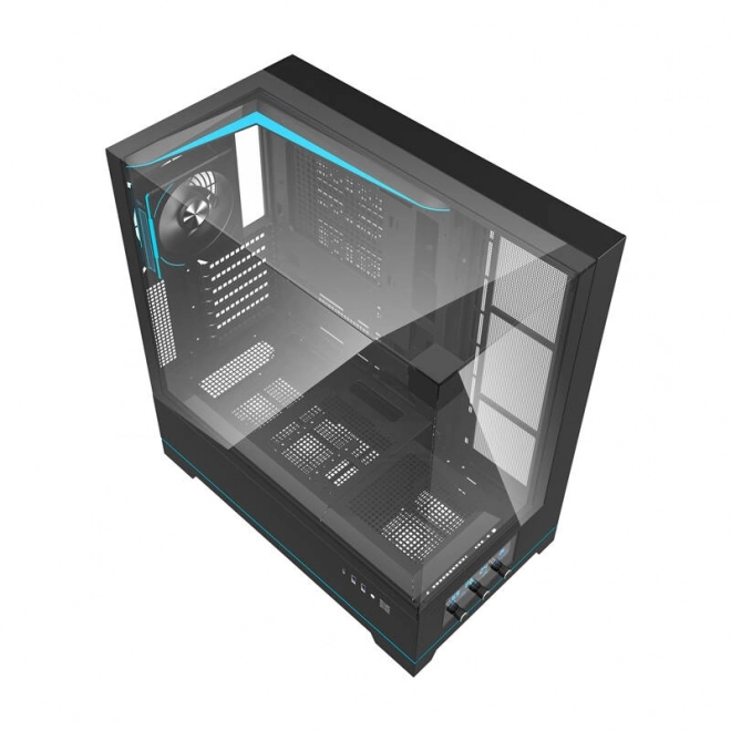 Počítačová skříň Darkflash DY450 PRO s ventilátorem černá