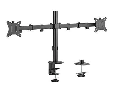 Stolní nastavitelné rameno pro dva monitory, do 32 palců, 9 kg