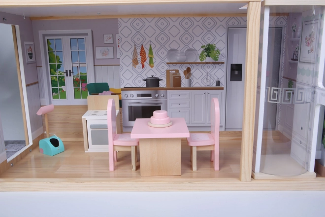 Dřevěný domeček pro panenky Maya Rezidence od ECOTOYS