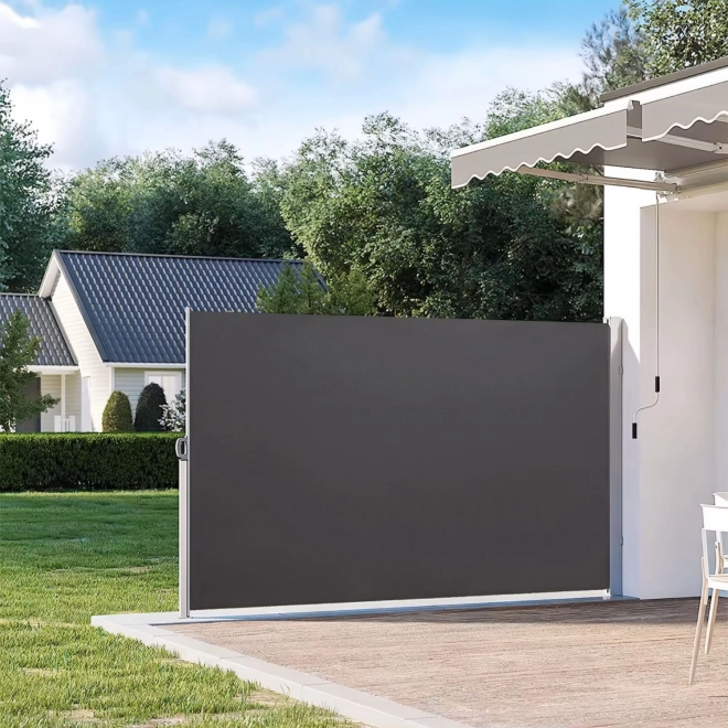 Skládací boční markýza 350x180 cm pro zahradu nebo terasu antracit